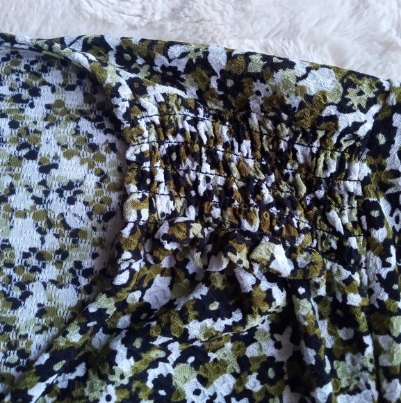 MICHAEL KORS Floral Green Blouse - Picture 5 of 13